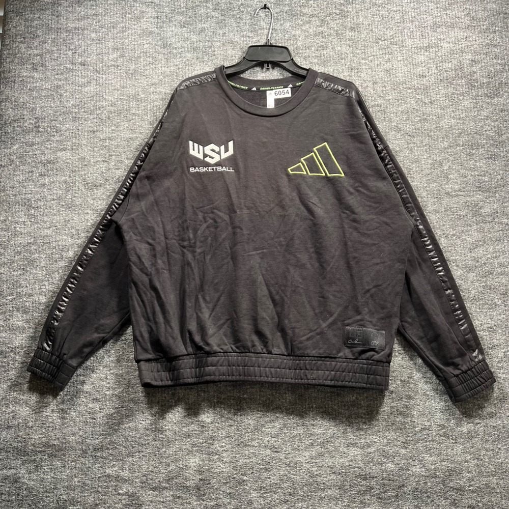 Adidas Daniel Patrick WSU Basketball Sweatshirt Black Mens Large